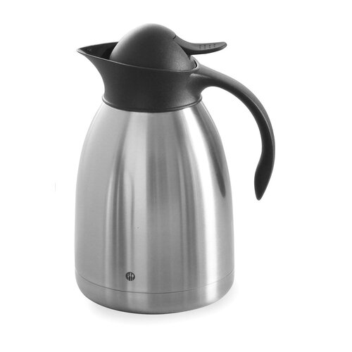 Hendi Stainless Steel Insulated Coffee Jug 1,5 L with Buttom Hendi Stainless Steel Insulated Coffee Jug 1,5 L with Buttom