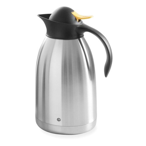 Hendi Stainless Steel Insulated Tea Jug 2 L with Buttom Hendi Stainless Steel Insulated Tea Jug 2 L with Buttom
