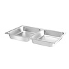 Hendi Stainless Steel Gastronorm Pan 1/1 with 2 Compartments Hendi Stainless Steel Gastronorm Pan 1/1 with 2 Compartments