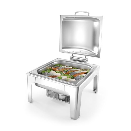 Hendi Pasta Chafing Dish with Full Hinged Cover 6 L GN 2/3 Hendi Pasta Chafing Dish with Full Hinged Cover 6 L GN 2/3