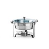 Hendi Pasta Round Chafing Dish with Glass Roll-Top Cover 3,5 L