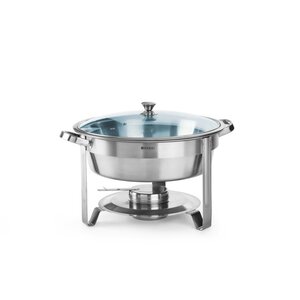 Hendi Pasta Round Chafing Dish with Glass Roll-Top Cover 3,5 L Hendi Pasta Round Chafing Dish with Glass Roll-Top Cover 3,5 L