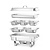 Hendi Pasta Chafing Dish with a Removable Full Cover 9 L GN 1/1 (set of six containers)