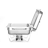 Hendi Pasta Chafing Dish with a Removable Full Cover 9 L GN 1/1 (set of six containers)