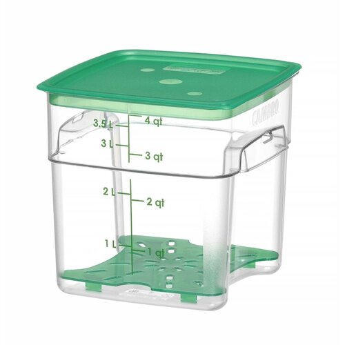 Cambro Pojemnik na żywność CamSquares Fresh Pro 3,8L, 191x191x(h)183mm, transparentny Cambro Pojemnik na żywność CamSquares Fresh Pro 3,8L, 191x191x(h)183mm, transparentny