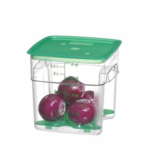 Cambro Pojemnik na żywność CamSquares Fresh Pro 3,8L, 191x191x(h)183mm, transparentny Cambro Pojemnik na żywność CamSquares Fresh Pro 3,8L, 191x191x(h)183mm, transparentny