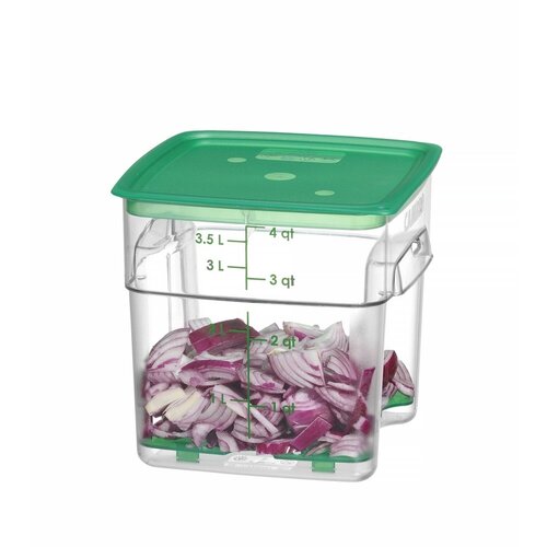 Cambro Pojemnik na żywność CamSquares Fresh Pro 3,8L, 191x191x(h)183mm, transparentny Cambro Pojemnik na żywność CamSquares Fresh Pro 3,8L, 191x191x(h)183mm, transparentny