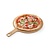 Hendi Deska do serwowania pizzy, okrągła z uchwytem Ø356x(h)6mm