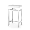 Hendi Butcher block made of polyethylene with a stainless steel base, dim. 500x400x (H) 830 mm