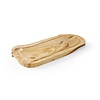 Hendi Deska do serwowania z drewna oliwnego z rowkiem 400x250x(h)18 mm