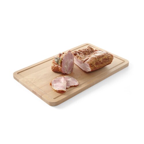 Hendi Deska do krojenia z drewna bukowego GN 1/1 beżowa z wycięciem Hendi Deska do krojenia z drewna bukowego GN 1/1 beżowa z wycięciem