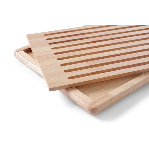 Hendi Deska do krojenia pieczywa z drewna bukowego 322 x 475 mm beżowa z wycięciem Hendi Deska do krojenia pieczywa z drewna bukowego 322 x 475 mm beżowa z wycięciem