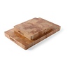 Hendi Deska do krojenia HACCP z drewna 265 x 265 mm beżowa z uchwytem