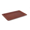 Hendi Wood Rectangular Non-Slip Serving Tray 610 x 430 mm Brown