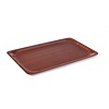 Hendi Antypoślizgowa prostokątna taca do serwowania 530 x 325 mm z drewna, brązowa