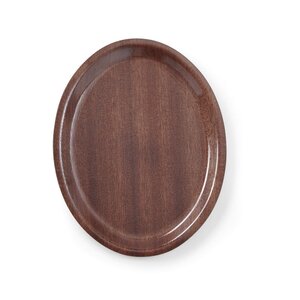 Hendi Wood Oval Non-Slip Serving Tray 265 x 200 mm Brown Hendi Wood Oval Non-Slip Serving Tray 265 x 200 mm Brown