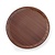 Hendi Wood Round Non-Slip Serving Tray Ø 380 mm Brown