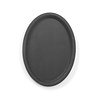 Hendi Polyester Oval Non-Slip Serving Tray 230 x 160 mm Black