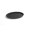 Hendi Polyester Oval Non-Slip Serving Tray 230 x 160 mm Black