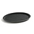 Hendi Polyester Oval Non-Slip Serving Tray 290 x 210 mm Black