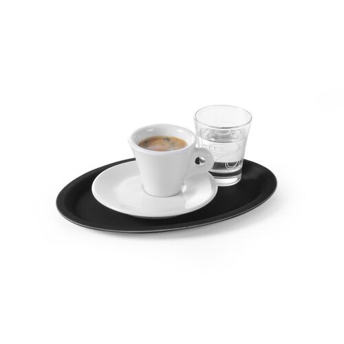 Hendi Polyester Oval Non-Slip Serving Tray 290 x 210 mm Black Hendi Polyester Oval Non-Slip Serving Tray 290 x 210 mm Black