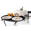 Hendi Polyester Oval Non-Slip Serving Tray 600 x 735 mm, black