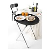 Hendi Polyester Oval Non-Slip Serving Tray 600 x 735 mm, black