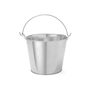 Hendi Galvanized Steel Beer Bucket Ø230 mm, (h)180 mm, Silver with Side Bottle Opener