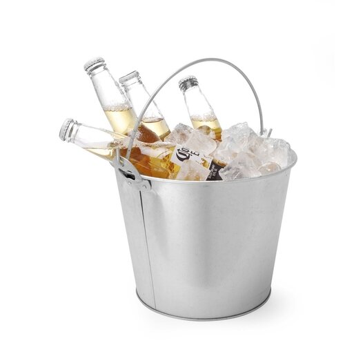 Hendi Galvanized Steel Beer Bucket Ø230 mm, (h)180 mm, Silver with Side Bottle Opener Hendi Galvanized Steel Beer Bucket Ø230 mm, (h)180 mm, Silver with Side Bottle Opener