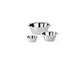 Hendi Stainless Steel Kitchen Bowl with Rim 0,8 L, ø 160 mm