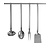 Hendi Stainless Steel Serving Ladle 70 ml, 430 mm