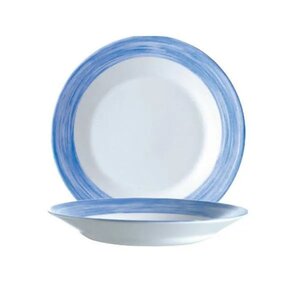 Arcoroc Deep Plate, Ø225 mm, 690 ml, Brush, Blue (Pack of 6) Arcoroc Deep Plate, Ø225 mm, 690 ml, Brush, Blue (Pack of 6)
