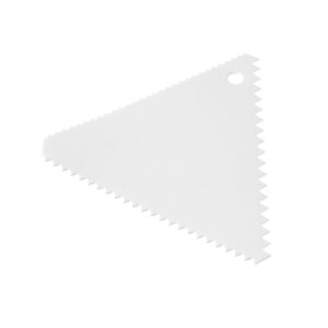Hendi Narrow triangular confectionery scraper - comb 110x110 mm, set of 6 pcs. Hendi Narrow triangular confectionery scraper - comb 110x110 mm, set of 6 pcs.