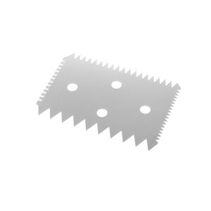 Hendi Rectangular confectionery scraper made of stainless steel - comb 102x69 mm Hendi Rectangular confectionery scraper made of stainless steel - comb 102x69 mm