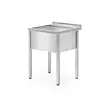 Hendi Table with a single-chamber pool, chamber height h = 300 mm, dimensions 600x600x850 mm