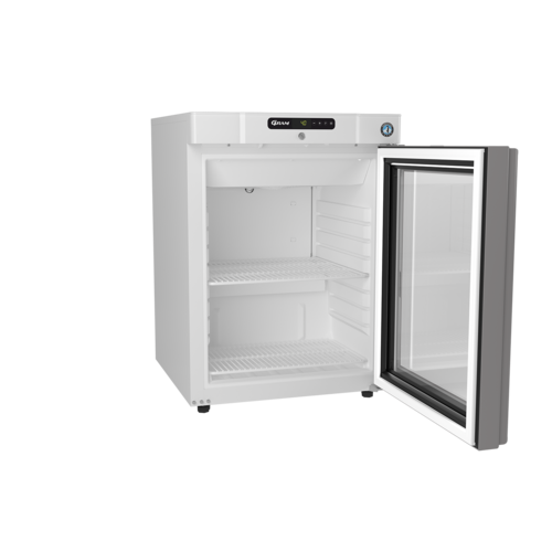 Gram Chłodziarka barowa z drzwiami uchylnymi od 1 do 12°C, 100W, biała Gram Chłodziarka barowa z drzwiami uchylnymi od 1 do 12°C, 100W, biała