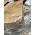 Vogue OUTLET - Deska do krojenia z drewna 455 x 305 mm beżowa z uchwytem