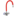 XXLselect Bateria zlewozmywakowa stojąca z pokrętłami z elastyczną wylewką o długości 530 mm, czerwony