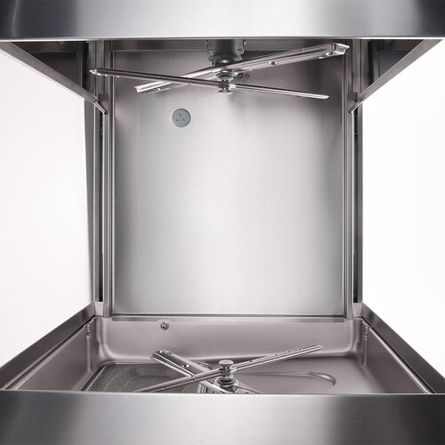 Stalgast Zmywarka kapturowa 500x500 mm, do 30 koszy/h, 400V, z dozownikiem płynu myjącego, dozownikiem nabłyszczacza Stalgast Zmywarka kapturowa 500x500 mm, do 30 koszy/h, 400V, z dozownikiem płynu myjącego, dozownikiem nabłyszczacza