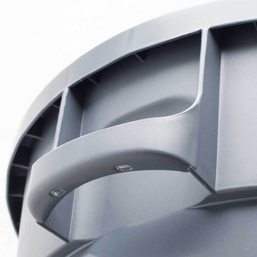 Stalgast Waste bin 80 L, made of plastic, with lifting lid, gray Stalgast Waste bin 80 L, made of plastic, with lifting lid, gray