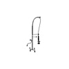 XXLselect Twin Pedestal Pre Rinse Spray with Slide Heads and Spout