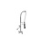 XXLselect Twin Pedestal Pre Rinse Spray with Slide Heads and Spout