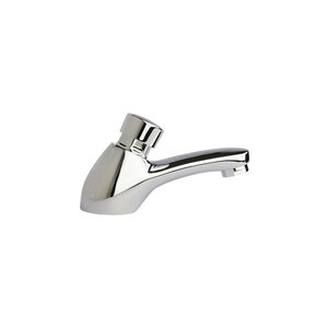 XXLselect Self-Closing Deck-Mounted Basin Faucet with Push-Button, Height 90 mm, Water Connection Thread 1/2'' XXLselect Self-Closing Deck-Mounted Basin Faucet with Push-Button, Height 90 mm, Water Connection Thread 1/2''