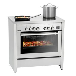 Bartscher Kuchnia ceramiczna elektryczna z 5 polami grzewczymi i piekarnikiem elektrycznym, 104 L, 11,5 kW Bartscher Kuchnia ceramiczna elektryczna z 5 polami grzewczymi i piekarnikiem elektrycznym, 104 L, 11,5 kW