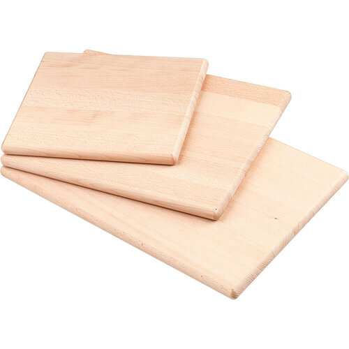 Stalgast Gładka deska do krojenia z drewna bukowego 300x250x(h)20 mm, brązowa Stalgast Gładka deska do krojenia z drewna bukowego 300x250x(h)20 mm, brązowa