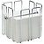 Stalgast Serwetnik wysoki chromowany, 195x195x(h)190 mm