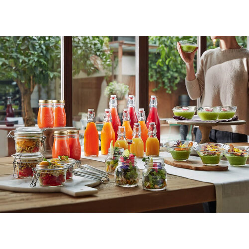 Bormioli Rocco Butelka kwadratowa 500 ml, Swing (12 szt.) Bormioli Rocco Butelka kwadratowa 500 ml, Swing (12 szt.)