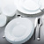 Bormioli Rocco Salaterka Ebro 500 ml, Ø135 mm, biała (4 szt.)