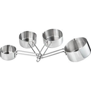 Stalgast Kubki z miarką ze stali nierdzewnej 60, 80, 125 i 250 ml