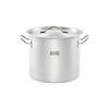 Gredil Garnek wysoki z pokrywką 15,4 L, Ø280 mm ze stali nierdzewnej